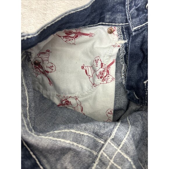 True Religion Jeans Bobby Womens Size 28 Vtg Y2k  Distressed Made In USA - Picture 12 of 14